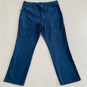 Columbia Utility Pants Mens Zip Fly Straight Stretch Cotton Blend Blue 36W 29.5L